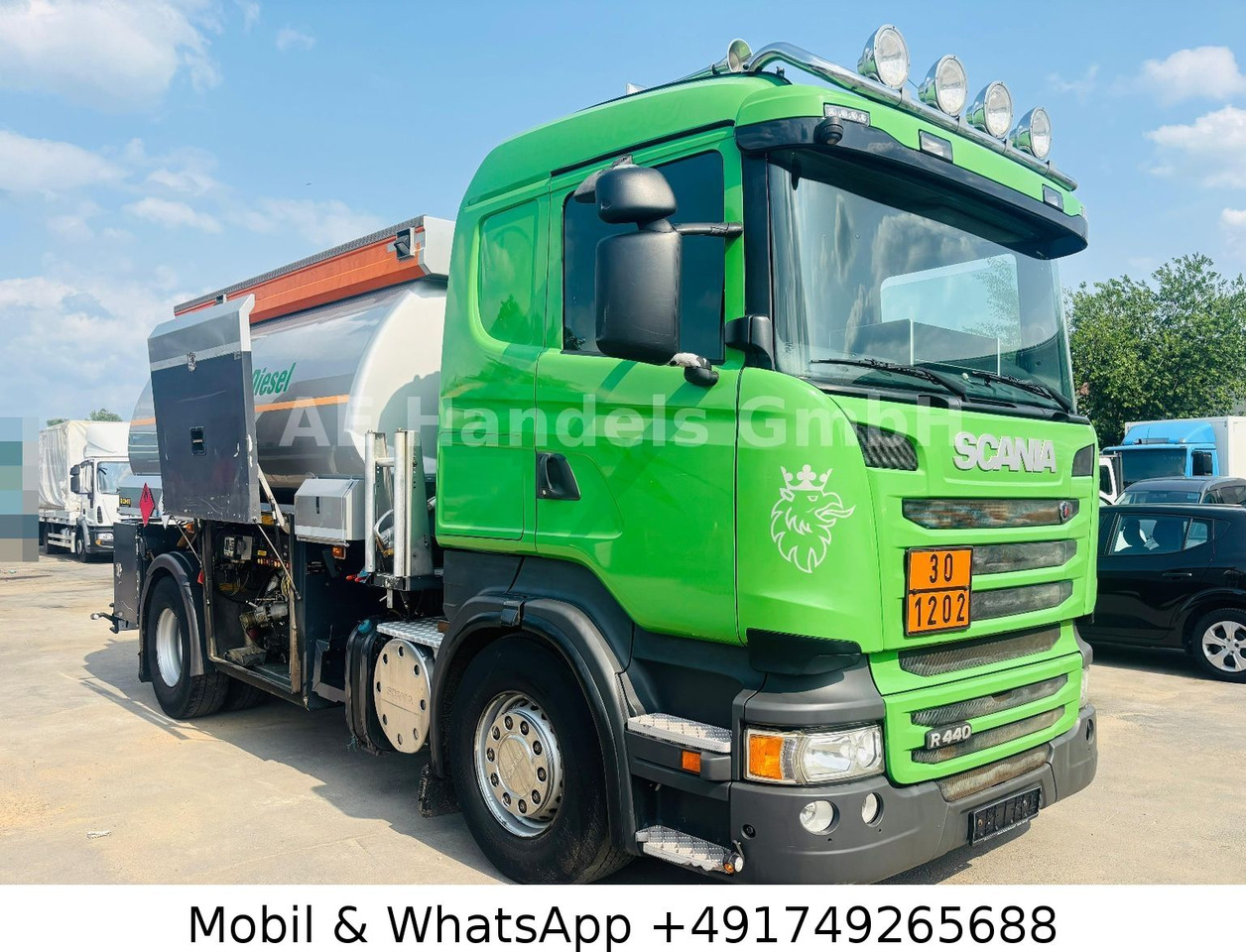 Scania R440 Rohr *Retarder/Oben-Unten/2-Kammern/14m³ - משאית מכל: תמונה 1 Scania R440 Rohr *Retarder/Oben-Unten/2-Kammern/14m³ - משאית מכל: תמונה 1