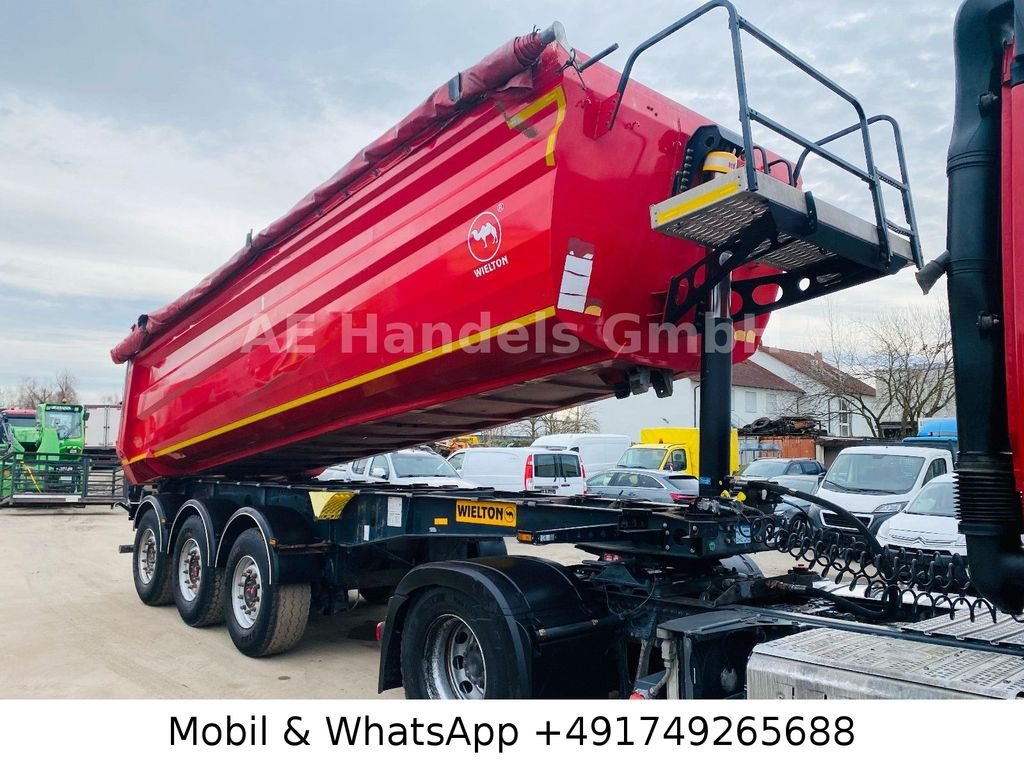Wielton NW-3 Stahl *26m³/1.Liftachse/Rollplane/Podest - סמיטריילר עם מזהיר: תמונה 1 Wielton NW-3 Stahl *26m³/1.Liftachse/Rollplane/Podest - סמיטריילר עם מזהיר: תמונה 1