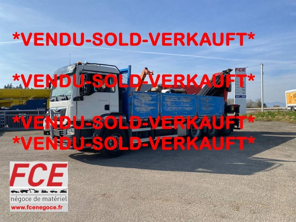 MAN TGS 35.430/PALFINGER PK53002+Treuil endommagé - משאית צד נופל/ שטוחה: תמונה 1 MAN TGS 35.430/PALFINGER PK53002+Treuil endommagé - משאית צד נופל/ שטוחה: תמונה 1