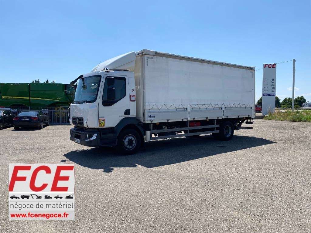 Renault D 240 DTI5 14T / LEBRUN -Retour de vol - משאית וילונות צד: תמונה 1 Renault D 240 DTI5 14T / LEBRUN -Retour de vol - משאית וילונות צד: תמונה 1