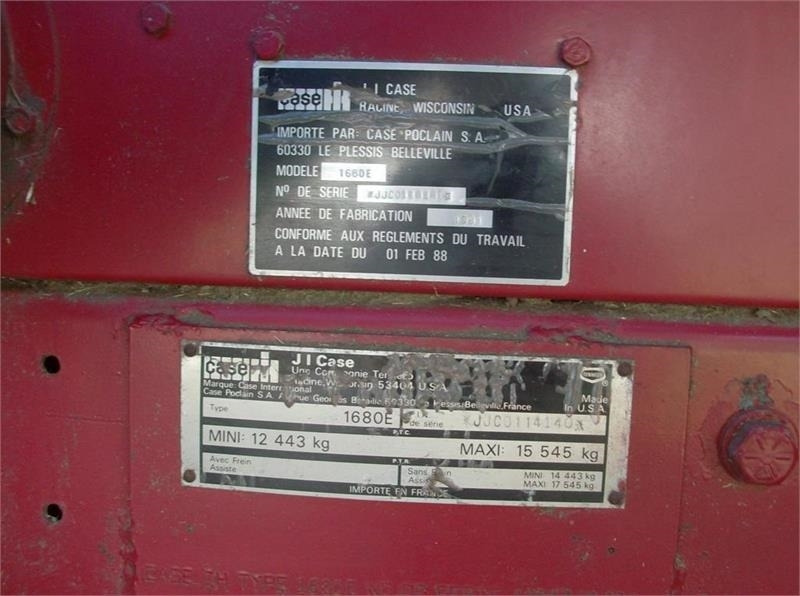 מקצרת קומבינה Case IH 1680 E 22 fod skærebord og ekstra bredde hjul: תמונה 12