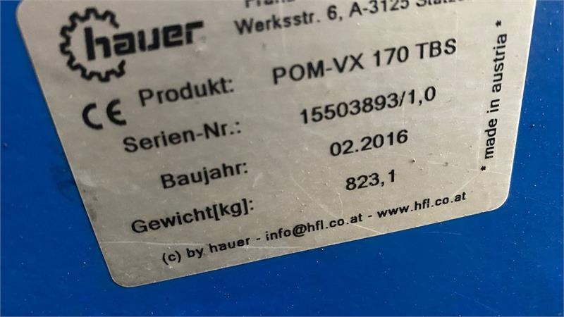 Hauer VX 170  - מעמיס קדמי לטרקטור: תמונה 3 Hauer VX 170  - מעמיס קדמי לטרקטור: תמונה 3