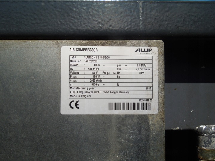 ALUP LARGO 45/8 - מדחס אוויר: תמונה 2 ALUP LARGO 45/8 - מדחס אוויר: תמונה 2