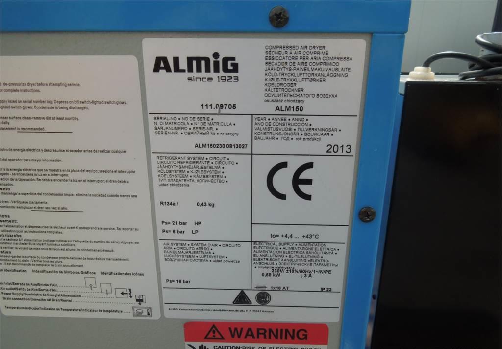 Alup OSUSZACZ ZIĘBNICZY ALMIG ALM150 2,33M3 2013R!! - מדחס אוויר: תמונה 2 Alup OSUSZACZ ZIĘBNICZY ALMIG ALM150 2,33M3 2013R!! - מדחס אוויר: תמונה 2