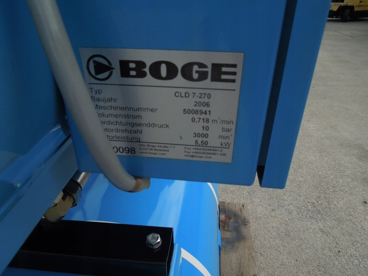 BOGE CLD7-270 CLD7-270 - מדחס אוויר: תמונה 3 BOGE CLD7-270 CLD7-270 - מדחס אוויר: תמונה 3