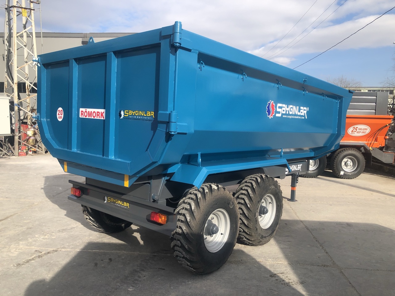 SAYGINLAR 8 TON DUMP TRAILER - קרון נגרר עם מזהיר: תמונה 2 SAYGINLAR 8 TON DUMP TRAILER - קרון נגרר עם מזהיר: תמונה 2