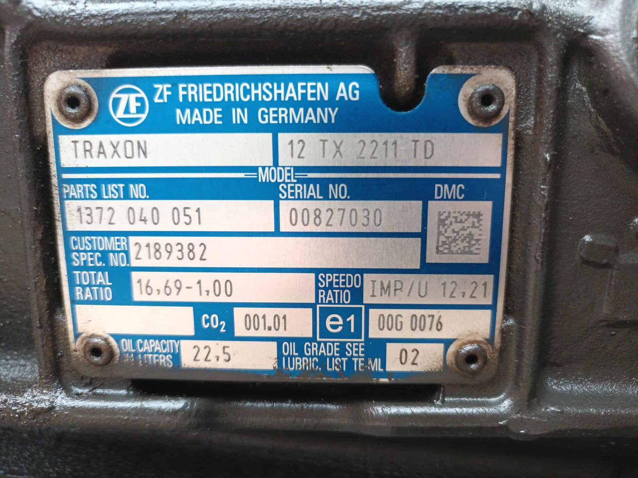 Cambio Traxon 12TX2211TD DAF E6 - תיבת הילוכים: תמונה 5 Cambio Traxon 12TX2211TD DAF E6 - תיבת הילוכים: תמונה 5