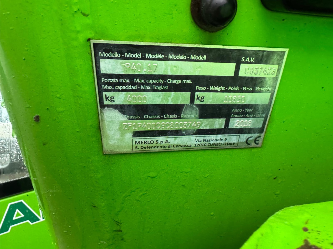 MERLO P40.17 - מפעיל טלסקופי: תמונה 5 MERLO P40.17 - מפעיל טלסקופי: תמונה 5