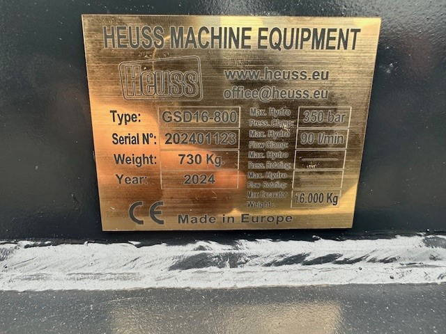 Overige NEW Heuss Grijper CW30 800mm Nieuw 2024 Grab - מכונת אחיזה: תמונה 4 Overige NEW Heuss Grijper CW30 800mm Nieuw 2024 Grab - מכונת אחיזה: תמונה 4