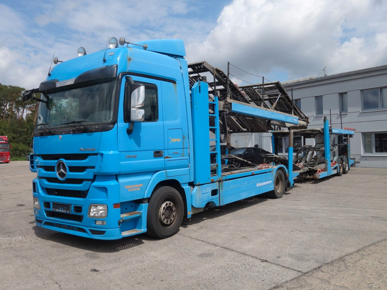 Mercedes-Benz Actros 1846 mit Kässbohrer Metago/Vario - משאית הובלה אוטומטית: תמונה 1 Mercedes-Benz Actros 1846 mit Kässbohrer Metago/Vario - משאית הובלה אוטומטית: תמונה 1