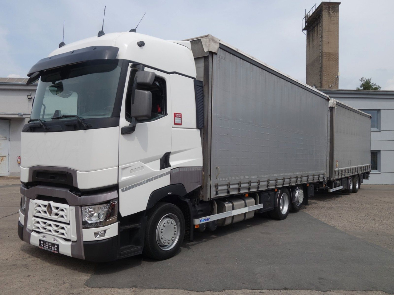 Renault T520 6x2 + trailer, 120m3, 2x Liftachse - משאית וילונות צד: תמונה 1 Renault T520 6x2 + trailer, 120m3, 2x Liftachse - משאית וילונות צד: תמונה 1