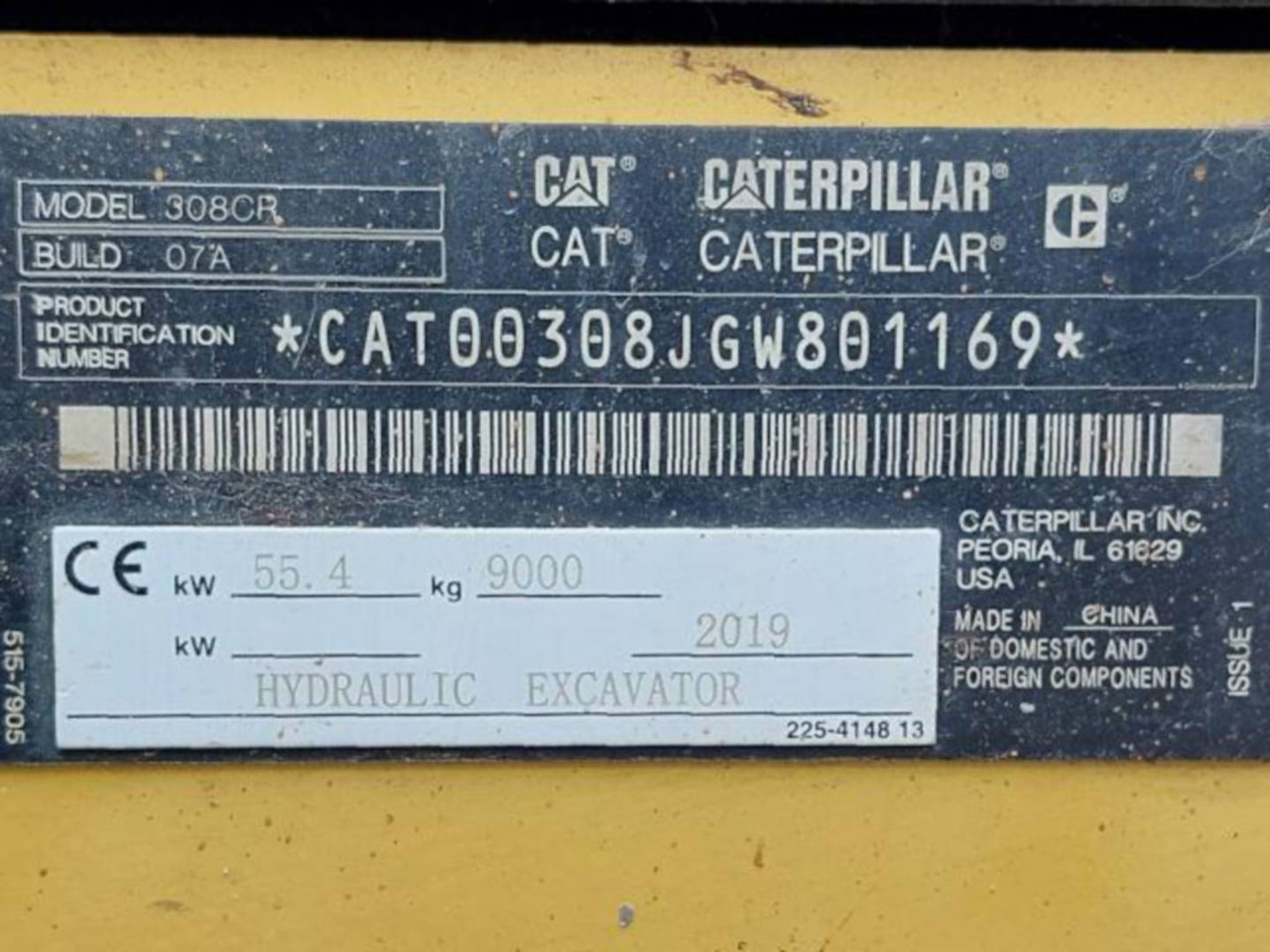 מחפר סורק CAT 308-07CR: תמונה 6