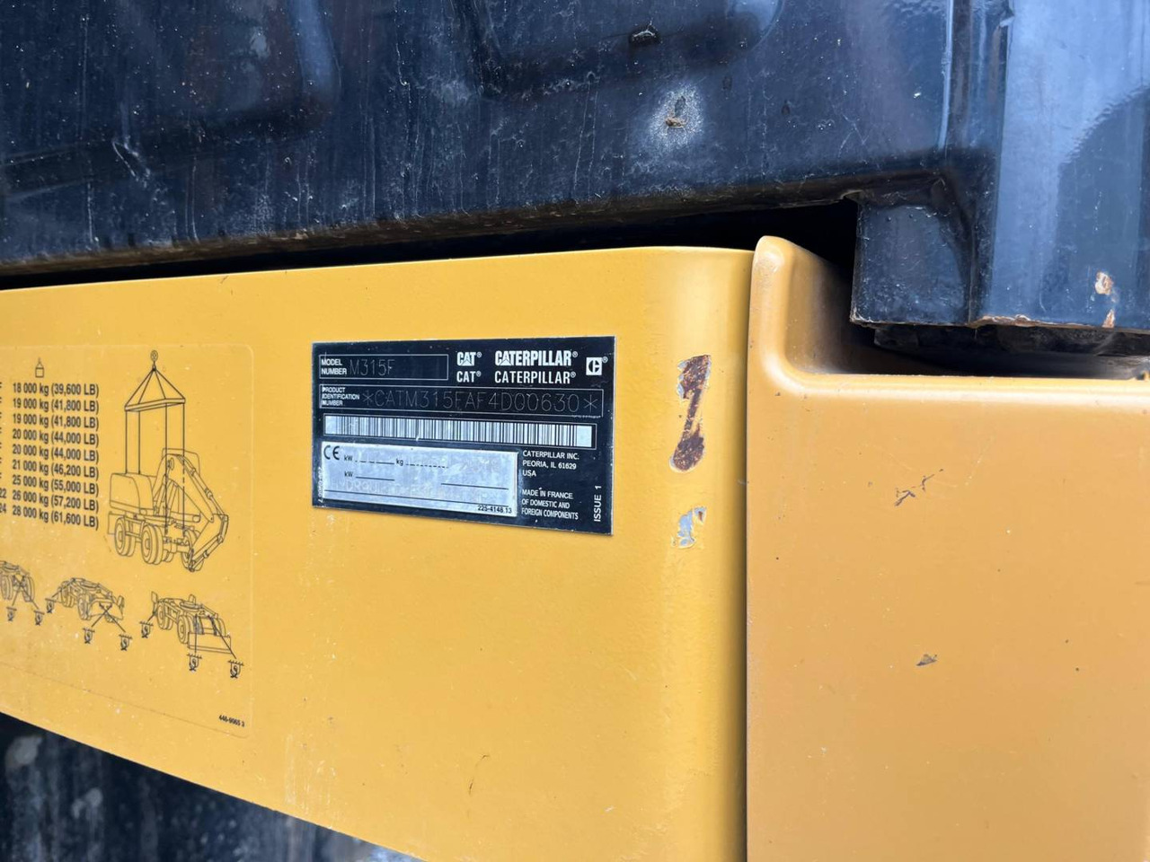 CAT M315F - מחפר גלגלים: תמונה 5 CAT M315F - מחפר גלגלים: תמונה 5