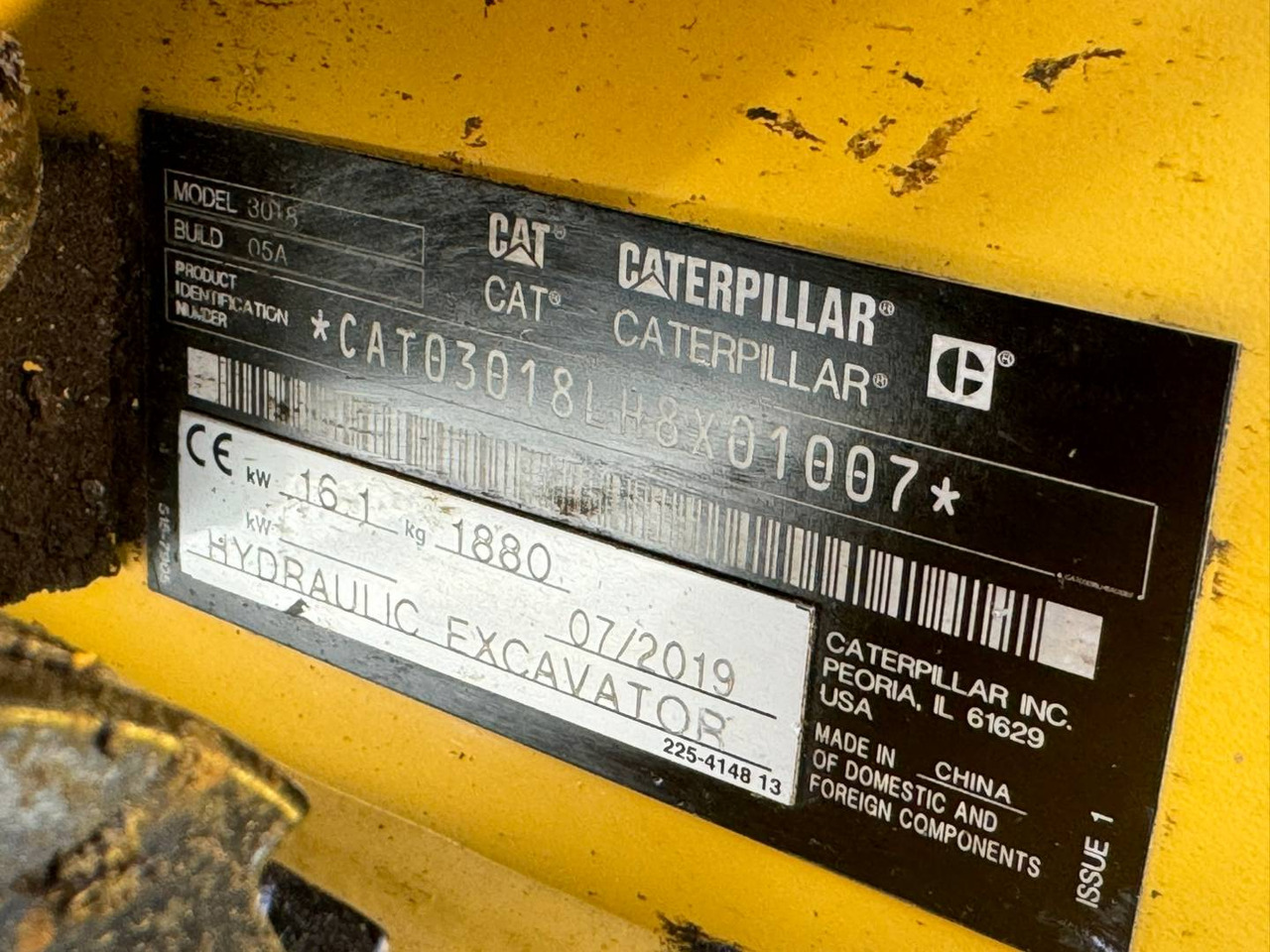 מחפר סורק CAT 301.8: תמונה 6
