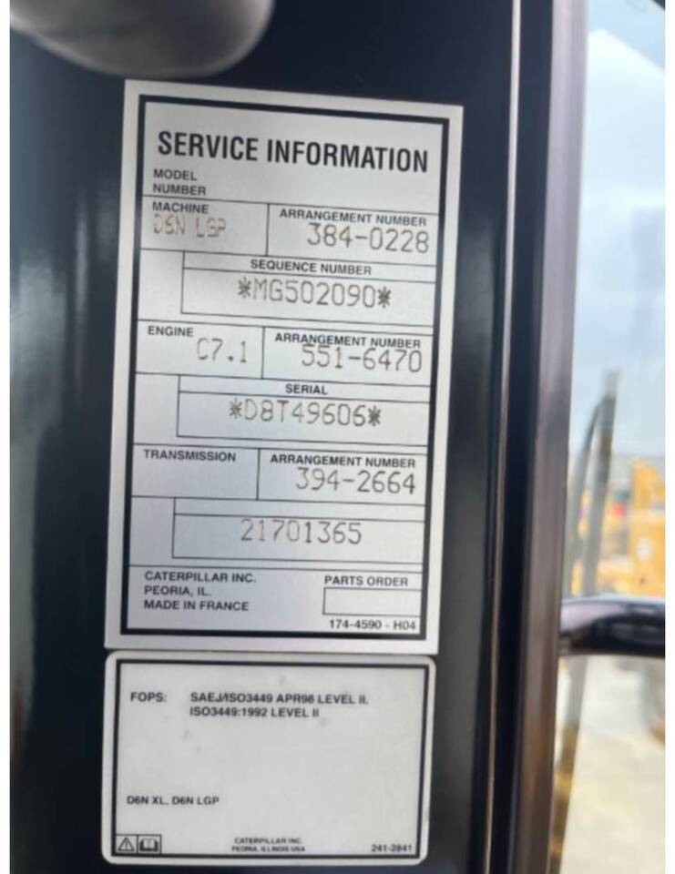 דחפור CAT D6NLGP: תמונה 8
