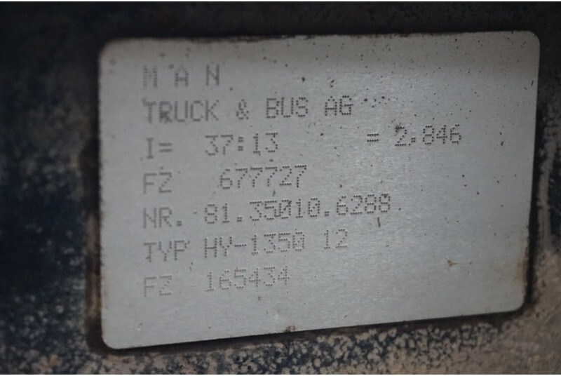 MAN HY-1350-12 37/13 - סרן אחורי עבור משאית: תמונה 4 MAN HY-1350-12 37/13 - סרן אחורי עבור משאית: תמונה 4