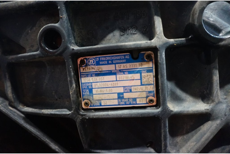 ZF 12AS2331DD+INT3 - תיבת הילוכים עבור משאית: תמונה 5 ZF 12AS2331DD+INT3 - תיבת הילוכים עבור משאית: תמונה 5