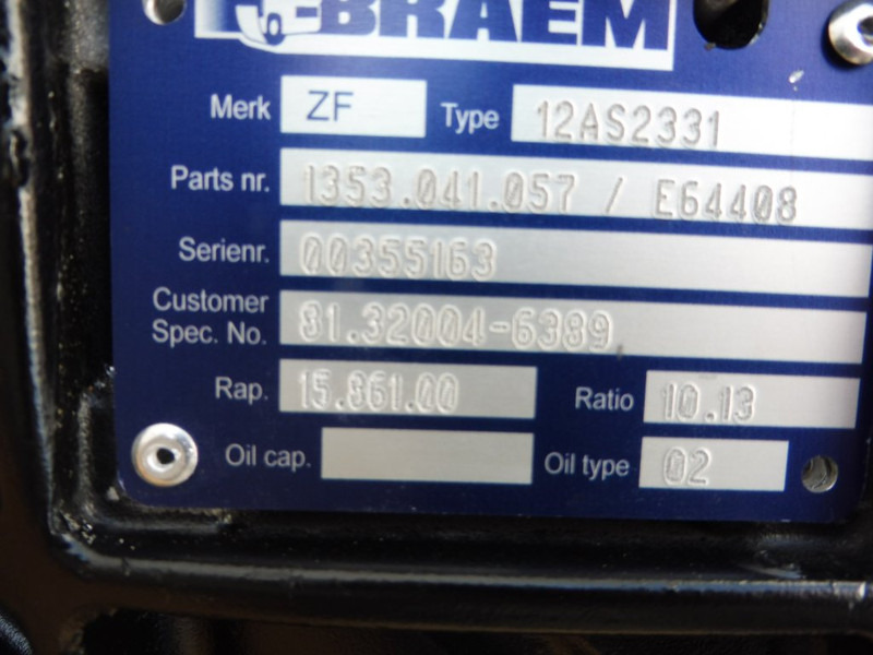 ZF 12AS2331TD INT3 - תיבת הילוכים עבור משאית: תמונה 5 ZF 12AS2331TD INT3 - תיבת הילוכים עבור משאית: תמונה 5
