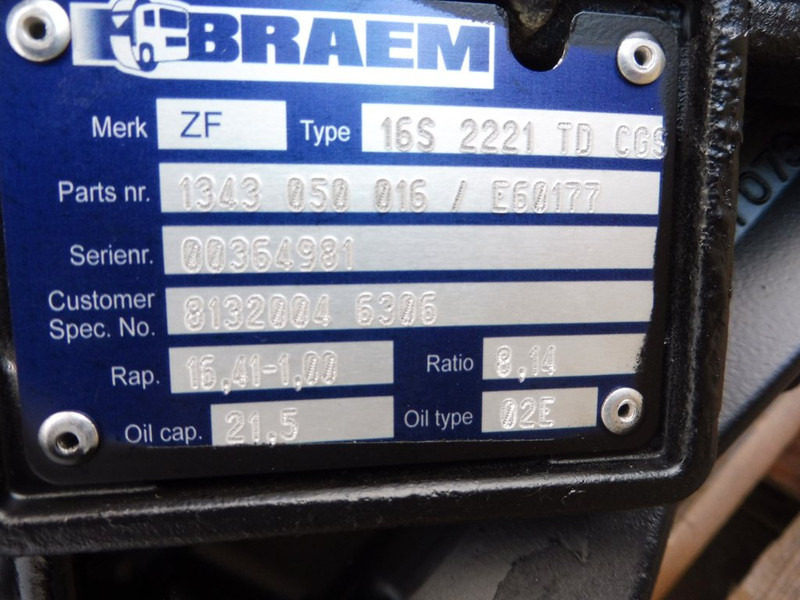 ZF 16S2221TD+IT - תיבת הילוכים עבור משאית: תמונה 5 ZF 16S2221TD+IT - תיבת הילוכים עבור משאית: תמונה 5