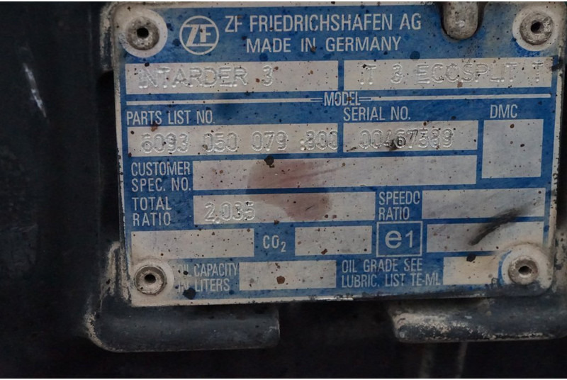 תיבת הילוכים עבור משאית ZF 16S2331TD+IT3 81.32004-6425: תמונה 6