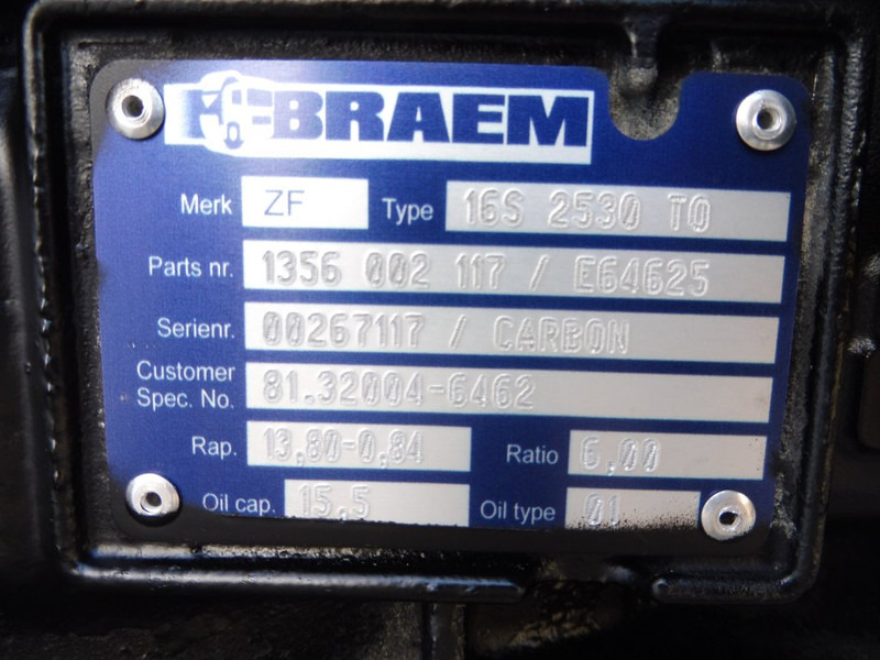 ZF 16S2530TO RM CARBON - תיבת הילוכים עבור משאית: תמונה 5 ZF 16S2530TO RM CARBON - תיבת הילוכים עבור משאית: תמונה 5