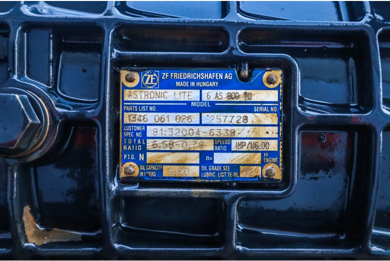 ZF 6AS800TO TGL EURO6 - תיבת הילוכים עבור משאית: תמונה 5 ZF 6AS800TO TGL EURO6 - תיבת הילוכים עבור משאית: תמונה 5