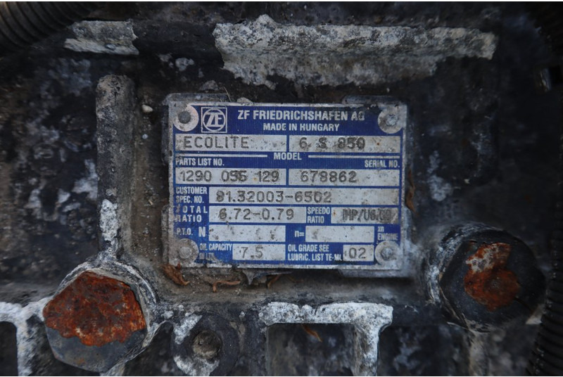 ZF 6S850OD L2000 - תיבת הילוכים עבור משאית: תמונה 5 ZF 6S850OD L2000 - תיבת הילוכים עבור משאית: תמונה 5