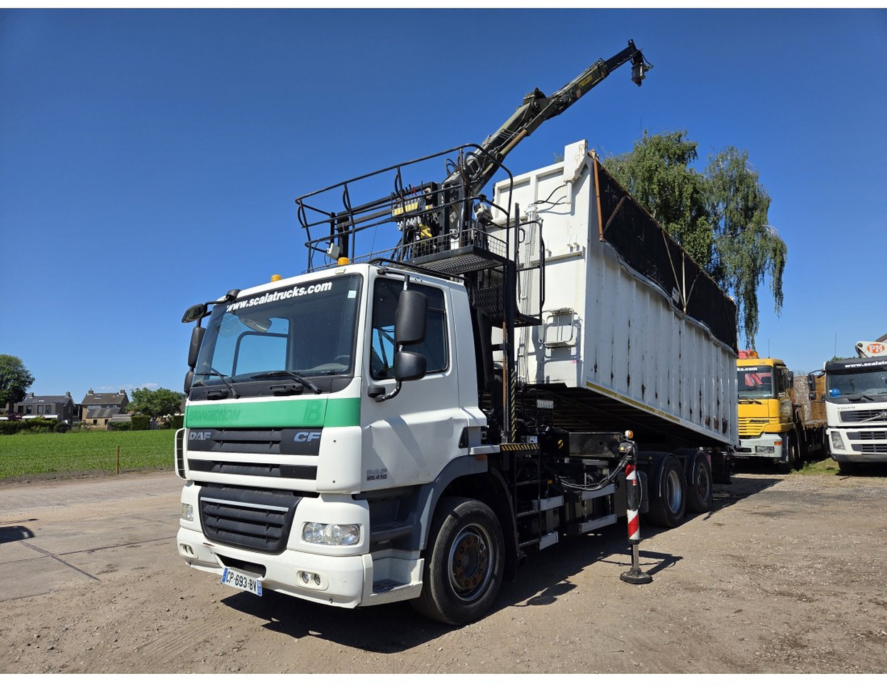 DAF CF85.410 6x2 steering axle lenk Tipper Crane HIAB J1320Z - מזהיר, משאית מנוף: תמונה 1 DAF CF85.410 6x2 steering axle lenk Tipper Crane HIAB J1320Z - מזהיר, משאית מנוף: תמונה 1