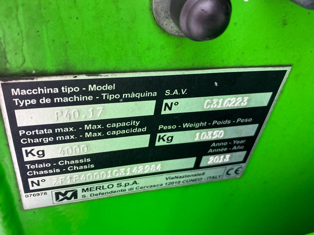 Merlo P40.17 ENDAST RESERVDELAR / ONLY FOR SPAREPARTS - מנוע עבור מכונת בנייה: תמונה 5 Merlo P40.17 ENDAST RESERVDELAR / ONLY FOR SPAREPARTS - מנוע עבור מכונת בנייה: תמונה 5