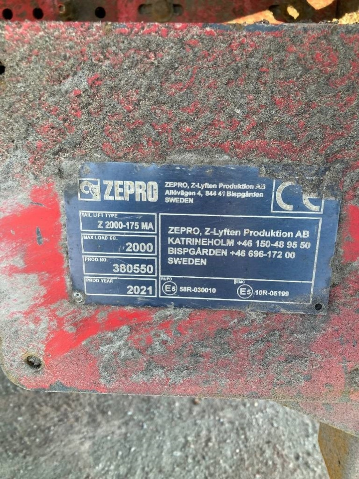 Zepro Bakgavellift Z 2000-175 MA - גוף שטוח: תמונה 3 Zepro Bakgavellift Z 2000-175 MA - גוף שטוח: תמונה 3