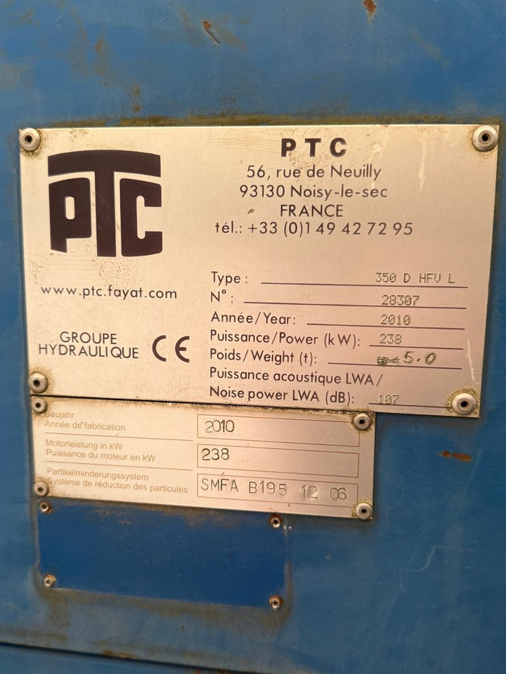 חָדָשׁ מכונת בנייה PTC15 HFVS Vibropackage,PTC 350D HFV L Powerpack: תמונה 6