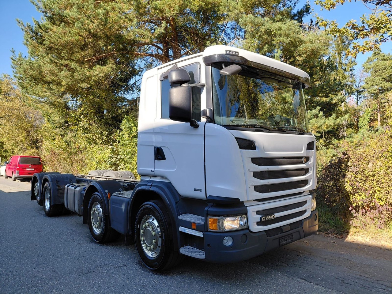 Scania G490 8x2, ADR, Retarder, Opticruise, Fahrgestell - משאית עם שלדת תא: תמונה 1 Scania G490 8x2, ADR, Retarder, Opticruise, Fahrgestell - משאית עם שלדת תא: תמונה 1