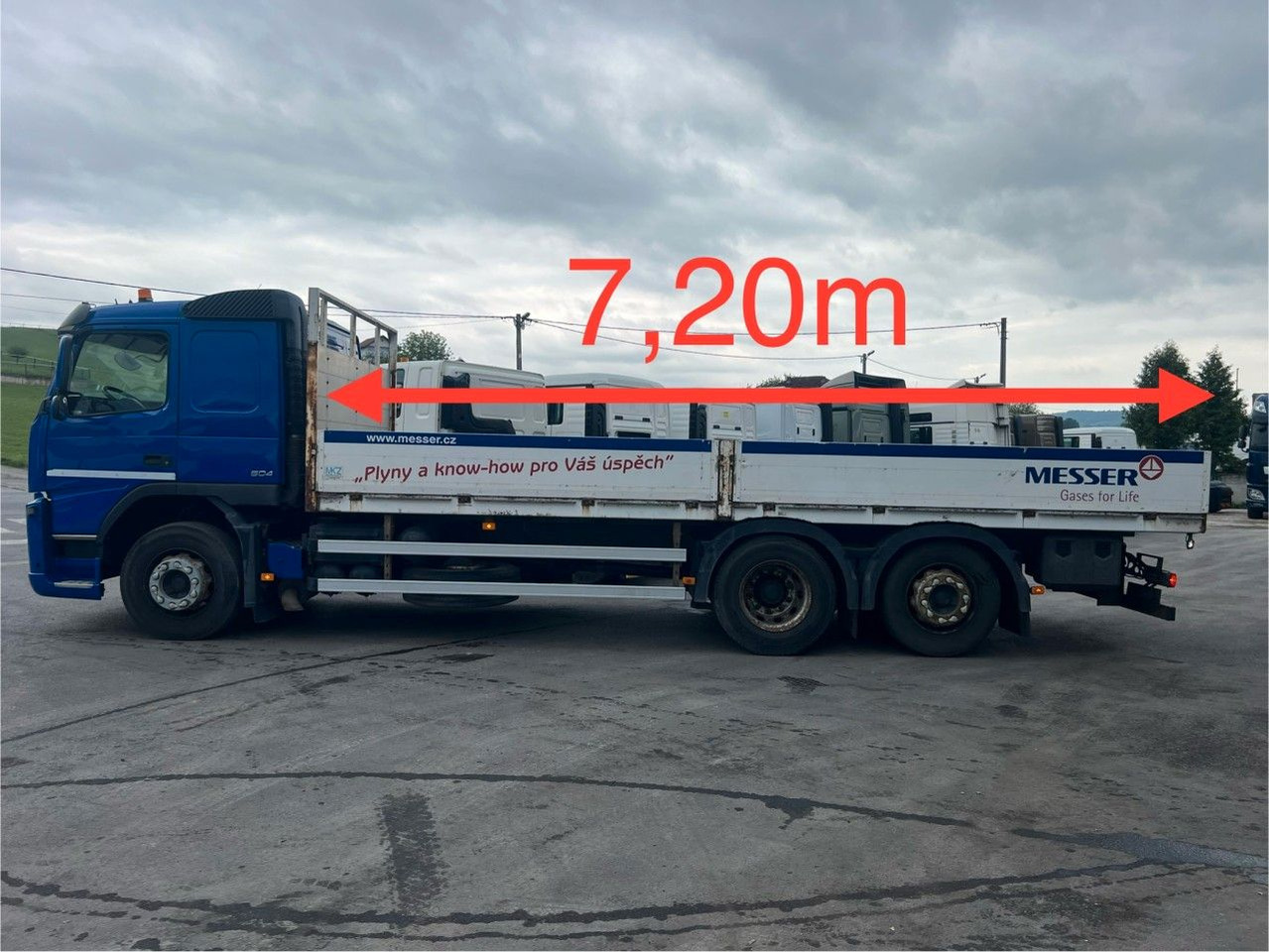 Volvo FM 460 6x2, E5, L:7200mm - משאית צד נופל/ שטוחה: תמונה 4 Volvo FM 460 6x2, E5, L:7200mm - משאית צד נופל/ שטוחה: תמונה 4