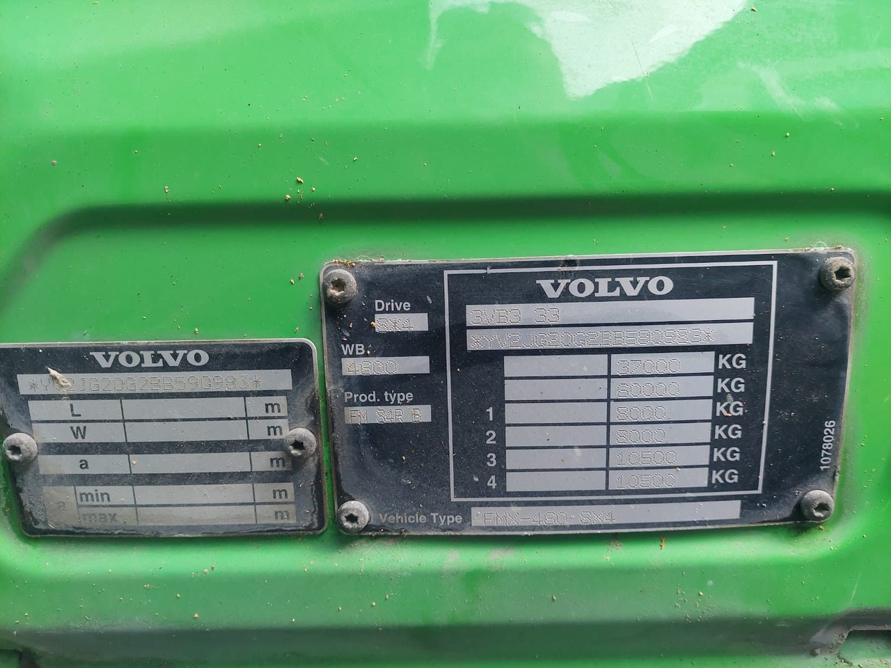 חָדָשׁ משאית הרמת וו Volvo FMX-460 8x4R, E5, Mobas Abroll: תמונה 12