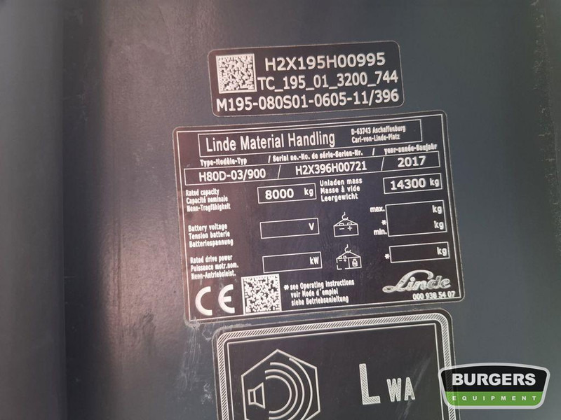 Linde H80D - מלגזת סולר: תמונה 5 Linde H80D - מלגזת סולר: תמונה 5
