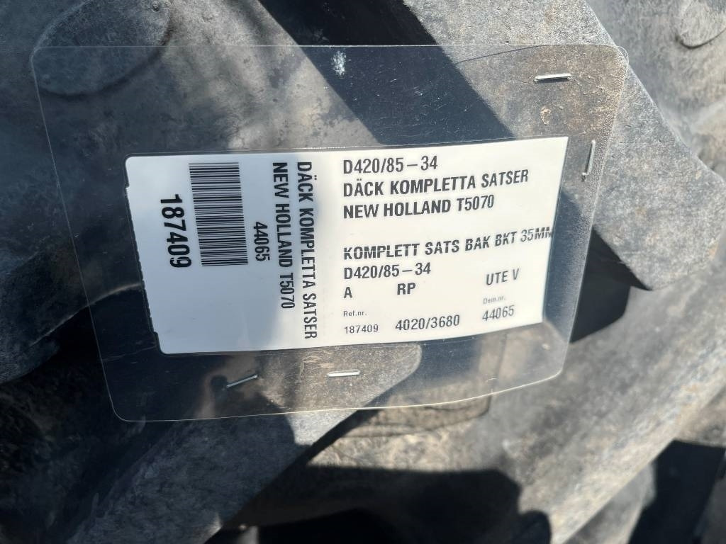 BKT 420/85R34 till New Holland T5070 - צמיג עבור מכונה חקלאית: תמונה 2 BKT 420/85R34 till New Holland T5070 - צמיג עבור מכונה חקלאית: תמונה 2