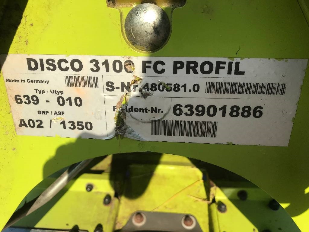 Claas 3100 FC Dismantled for spare parts - מכסחה: תמונה 2 Claas 3100 FC Dismantled for spare parts - מכסחה: תמונה 2