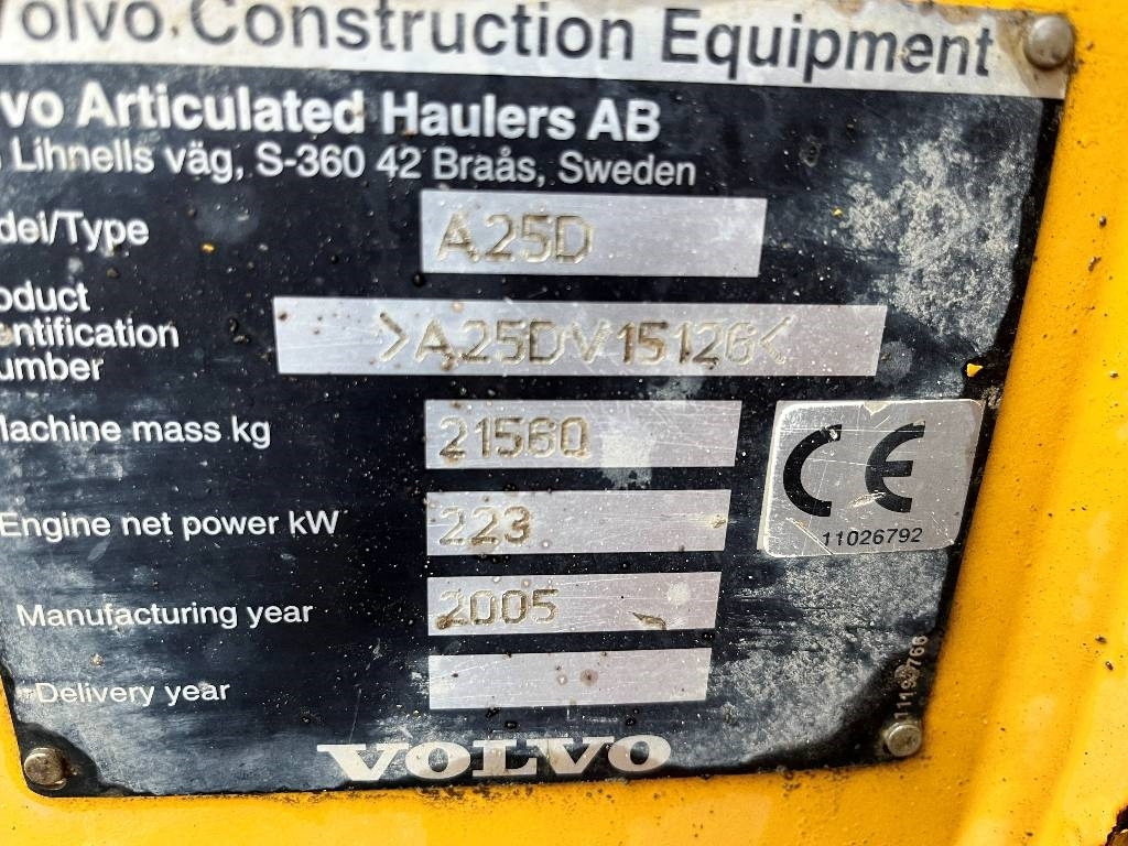 Volvo A 25 D dismantled. Only spare parts  - מסיר פסולת מפרקי: תמונה 5 Volvo A 25 D dismantled. Only spare parts  - מסיר פסולת מפרקי: תמונה 5