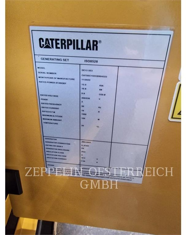 CAT DE13,5E3 B - ערכת גנרטורים: תמונה 5 CAT DE13,5E3 B - ערכת גנרטורים: תמונה 5