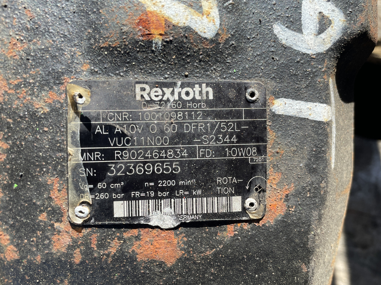 CAT Caterpillar TH336 TH337 TH406 TH407 - pompa hydrauliczna Rexroth R902464834 - משאבה הידרולית עבור מכונה חקלאית: תמונה 2 CAT Caterpillar TH336 TH337 TH406 TH407 - pompa hydrauliczna Rexroth R902464834 - משאבה הידרולית עבור מכונה חקלאית: תמונה 2