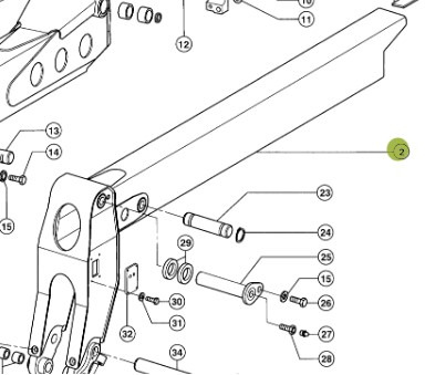 CLAAS TARGO K70 Maszt Wewnętrzny Wysięgnik 000317002 000 0317 002 0 - חלקי חילוף עבור ציוד לטיפול בחומרים: תמונה 2 CLAAS TARGO K70 Maszt Wewnętrzny Wysięgnik 000317002 000 0317 002 0 - חלקי חילוף עבור ציוד לטיפול בחומרים: תמונה 2