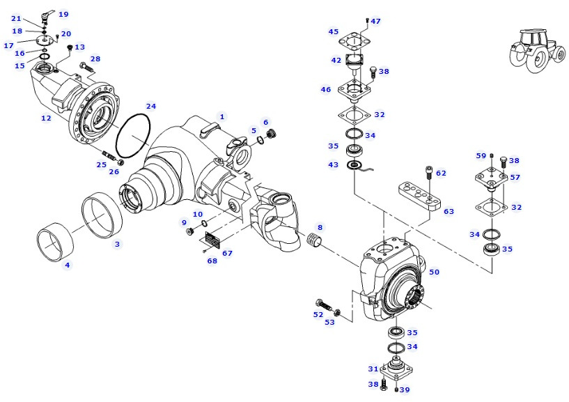 Case New Holland Carraro - oś przednia most 87745927 - סרן קדמי עבור מכונה חקלאית: תמונה 1 Case New Holland Carraro - oś przednia most 87745927 - סרן קדמי עבור מכונה חקלאית: תמונה 1