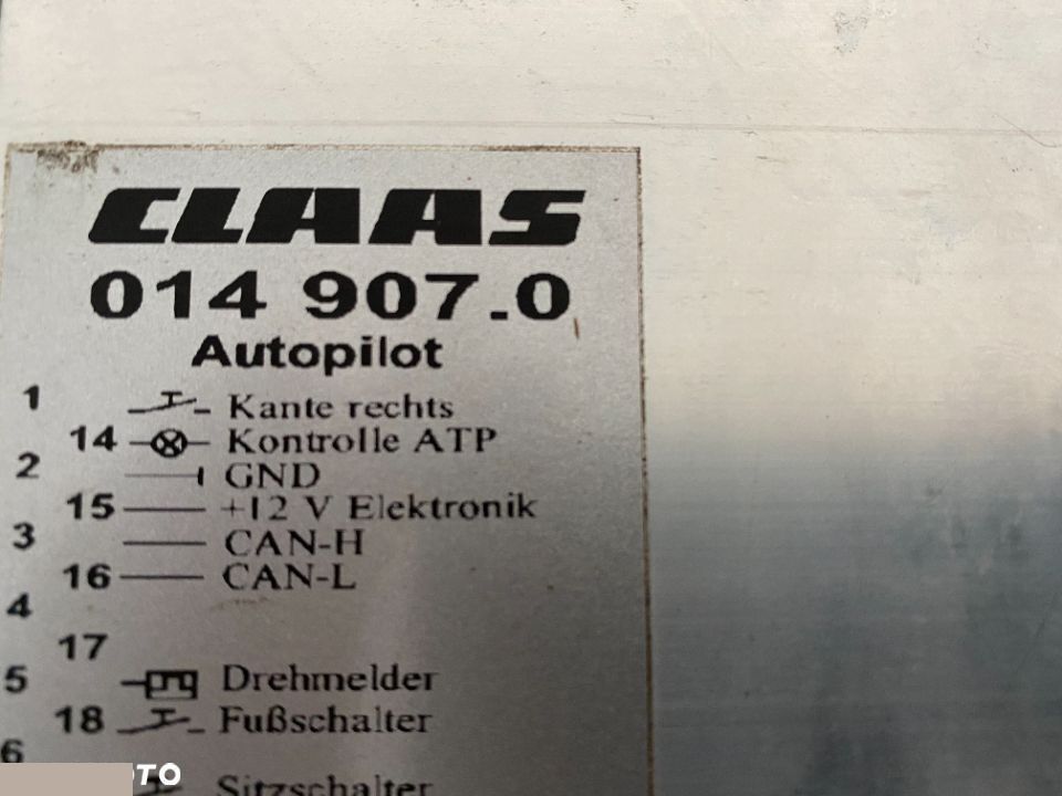 Claas AutoPilot Moduł 014 907.0 - חלקי חילוף עבור מעמיס גלגלים: תמונה 1 Claas AutoPilot Moduł 014 907.0 - חלקי חילוף עבור מעמיס גלגלים: תמונה 1