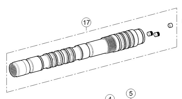 Claas Axion 870 Wałek Przekładni 0011657930 00 1165 793 0 - תיבת הילוכים וחלקים עבור מכונה חקלאית: תמונה 1 Claas Axion 870 Wałek Przekładni 0011657930 00 1165 793 0 - תיבת הילוכים וחלקים עבור מכונה חקלאית: תמונה 1