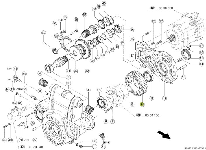 Claas Jaguar 970 - tylna oś napędowa - przekładnia 0015048810 - סרן אחורי עבור מכונה חקלאית: תמונה 1 Claas Jaguar 970 - tylna oś napędowa - przekładnia 0015048810 - סרן אחורי עבור מכונה חקלאית: תמונה 1