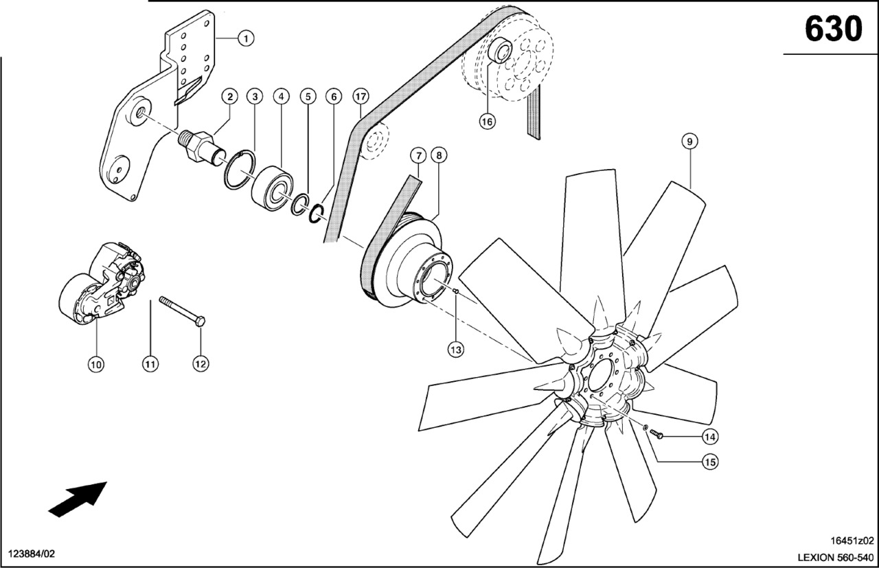 Claas Lexion 560 ROTOR 0006683801 (Napęd wentylatora) - מאוורר עבור מקצרת קומבינה: תמונה 1 Claas Lexion 560 ROTOR 0006683801 (Napęd wentylatora) - מאוורר עבור מקצרת קומבינה: תמונה 1