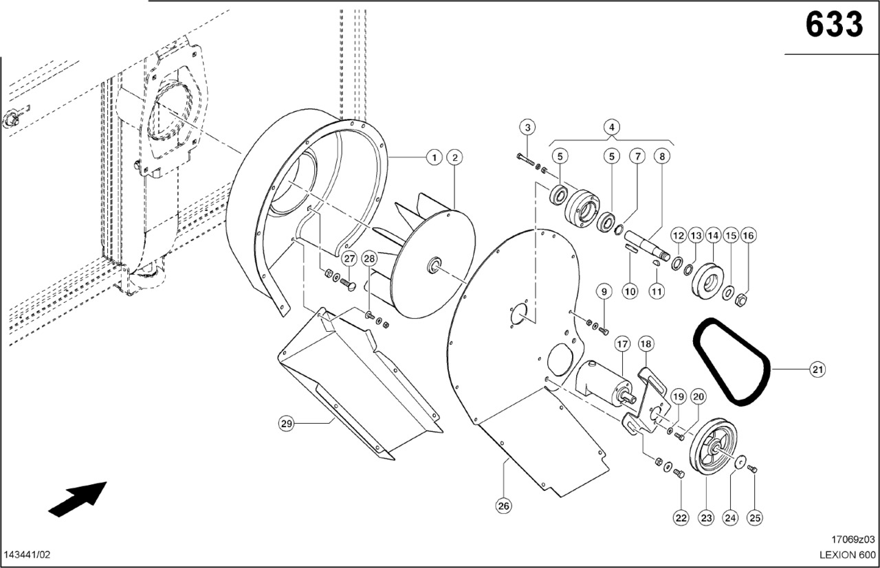 Claas Lexion 600 FILTR POWIETRZA 0006576932 (Napęd kosza chłodnicy-dmuchawy odsysającej) - מסנן אוויר עבור מכונה חקלאית: תמונה 1 Claas Lexion 600 FILTR POWIETRZA 0006576932 (Napęd kosza chłodnicy-dmuchawy odsysającej) - מסנן אוויר עבור מכונה חקלאית: תמונה 1