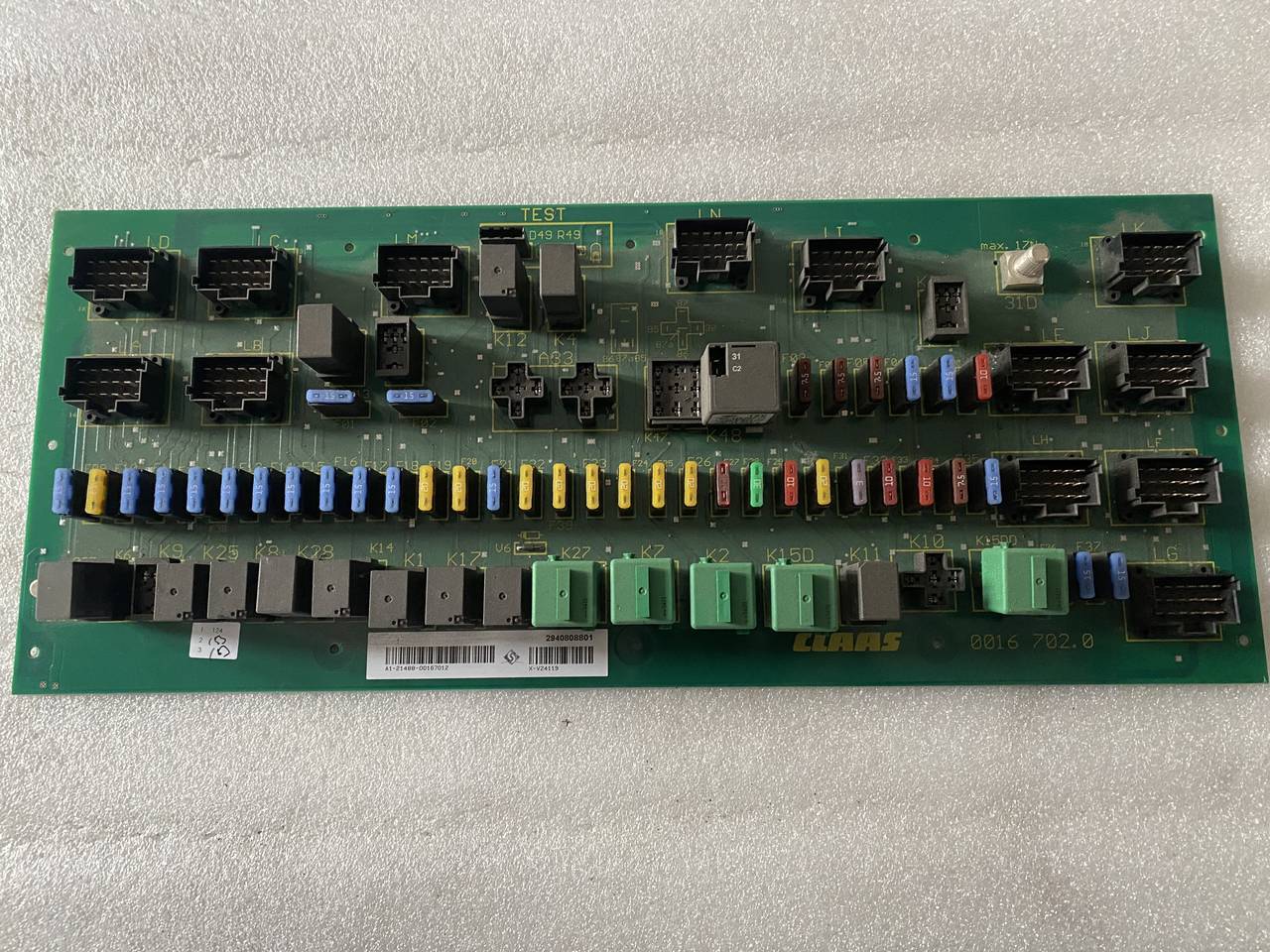 Claas Płyta Bezpieczników | Modułów 0016702.0 - נתיך עבור מכונה חקלאית: תמונה 1 Claas Płyta Bezpieczników | Modułów 0016702.0 - נתיך עבור מכונה חקלאית: תמונה 1