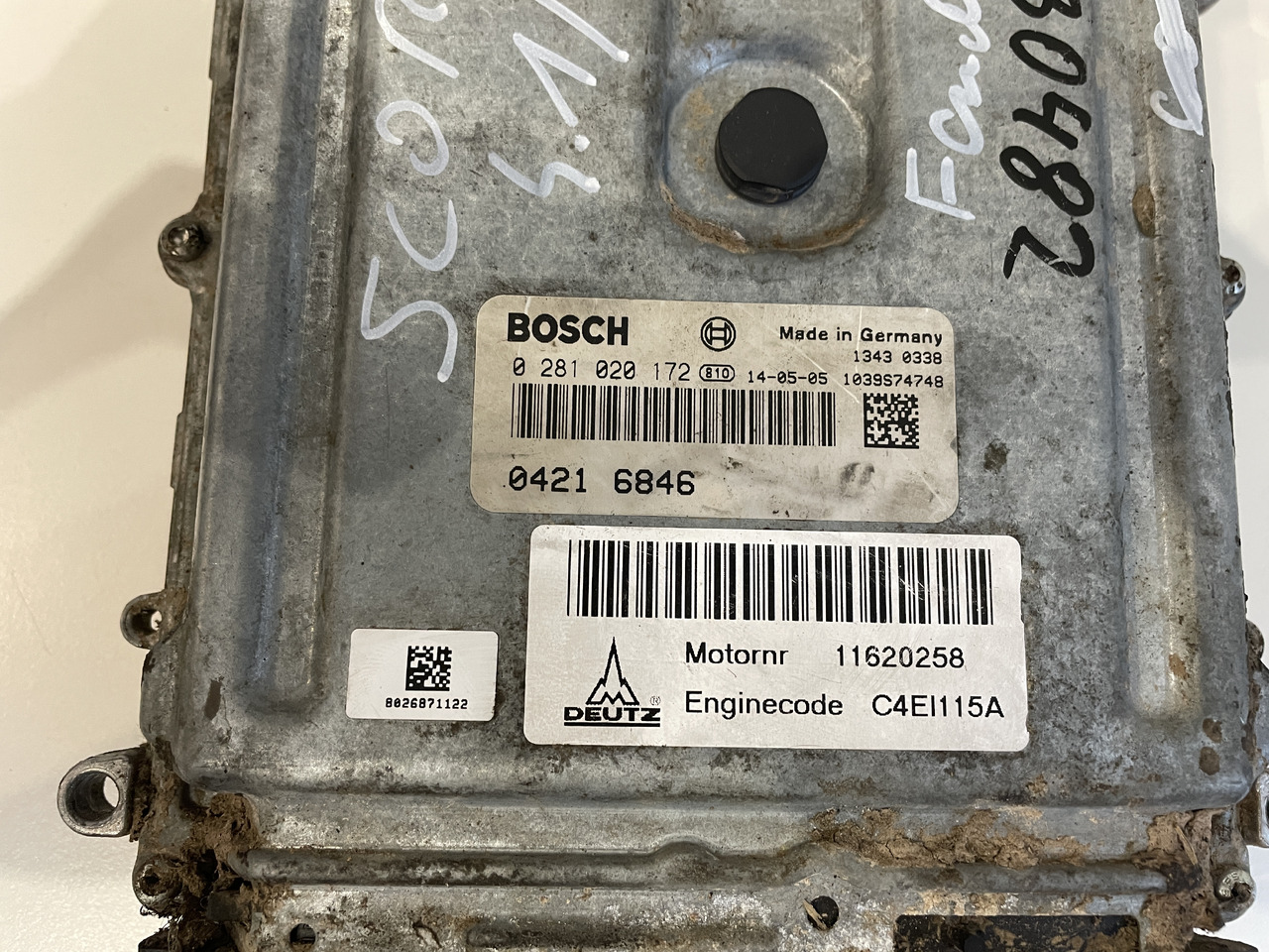 Claas Scorpion 7055 - sterownik moduł silnika ECU 0421020172 04216846 - ECU עבור מכונה חקלאית: תמונה 2 Claas Scorpion 7055 - sterownik moduł silnika ECU 0421020172 04216846 - ECU עבור מכונה חקלאית: תמונה 2