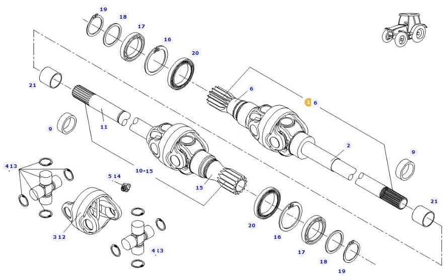 Fendt 927 930 933 936 - półoś kompletna lewa G926301020040 - גל הנעה עבור מכונה חקלאית: תמונה 1 Fendt 927 930 933 936 - półoś kompletna lewa G926301020040 - גל הנעה עבור מכונה חקלאית: תמונה 1